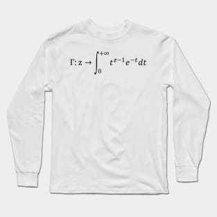 Euler Gamma Function, calculus and math Long Sleeve T-Shirt